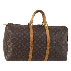 LOUIS VUITTON Monogram Keepall 50 Boston Bag M41426 LV Auth 154814